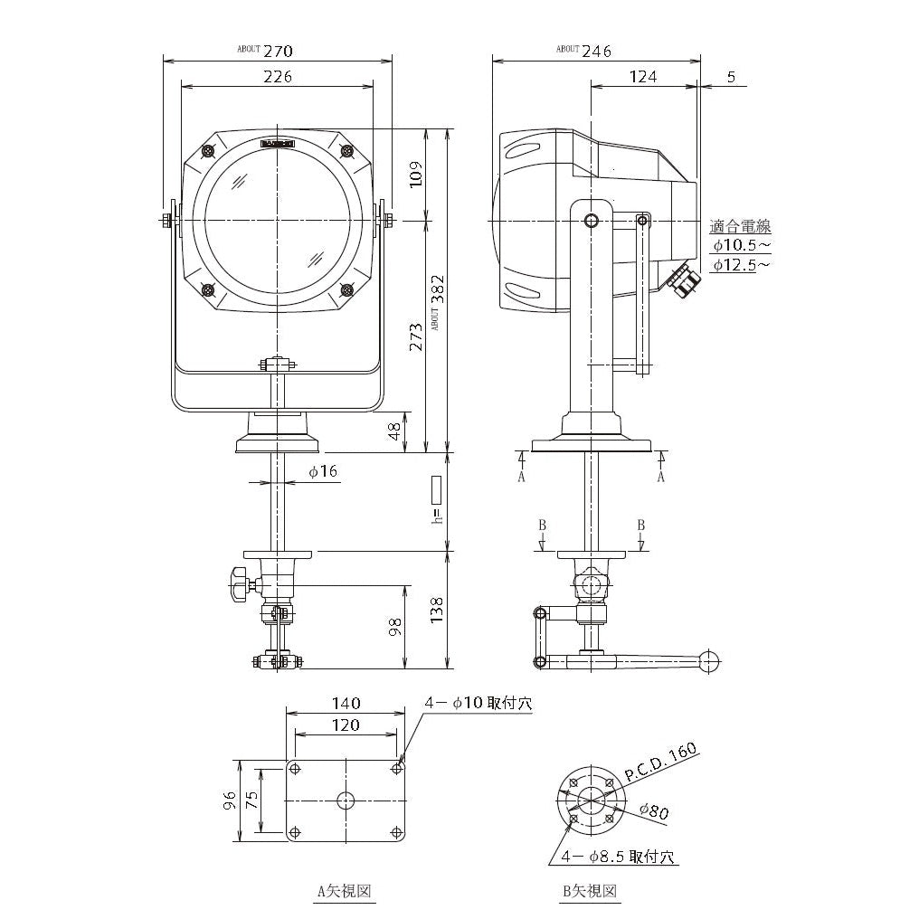 Suchscheinwerfer SANSHIN ROBO RGL40C