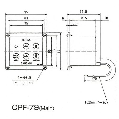 Bedienpult CPF79 für HR-55