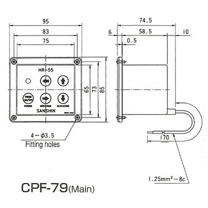 Bedienpult CPF79 für HR-55