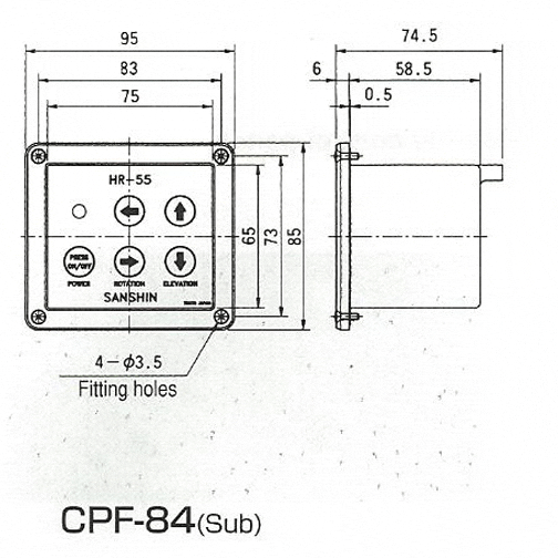 2. Bedienpult CPF84 für HR-55