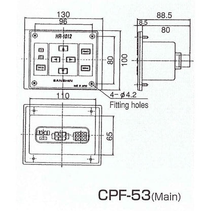 Bedienpult CPF-53 für HR-1012/HRL-2070